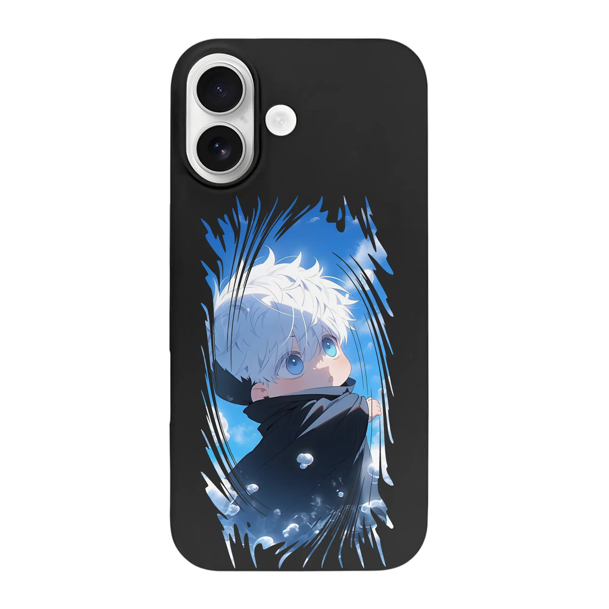 呪術廻戦 グッズ,五条 悟 - iPhone 17 シリーズ シリコンケース 薄型 耐衝撃 指紋防止 ソフトタッチカバー 精密フィット 傷防止 保護ケース iPhone 17/17 Air/17 Pro/17 Pro Max 対応